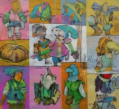 Abstrakte Fragmente 14, Malerei, Acryl auf Leinwand