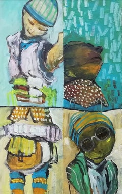 Frammenti astratti 13, Pittura, Acrilico su tela