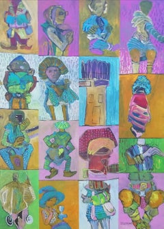 Frammenti astratti 15, Pittura, Acrilico su tela