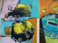 Abstract fragments 03, Painting, Acrylic on Canvas