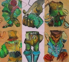 Fragmente - Freitag 21, Malerei, Acryl auf Leinwand