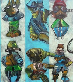 Abstrakte Fragmente 4, Malerei, Acryl auf Leinwand