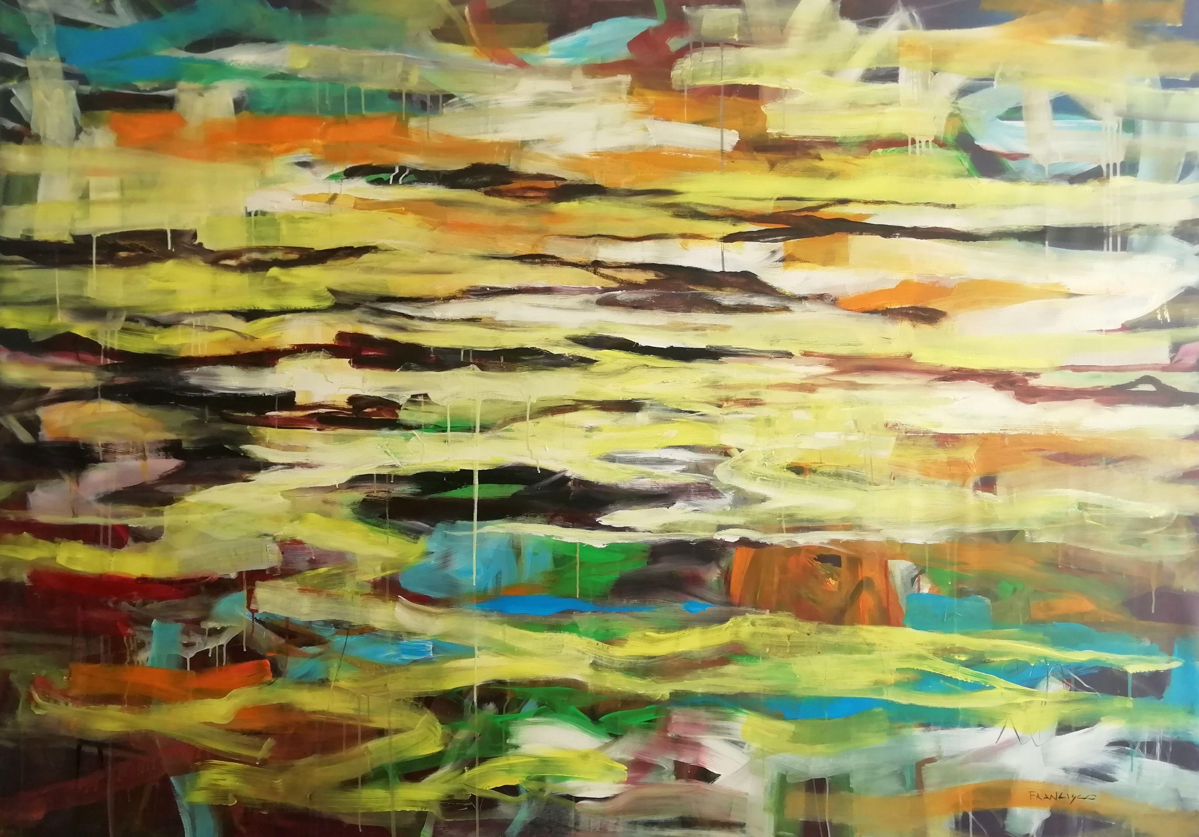 abstract landscape 11, Painting, Acrylic on Canvas