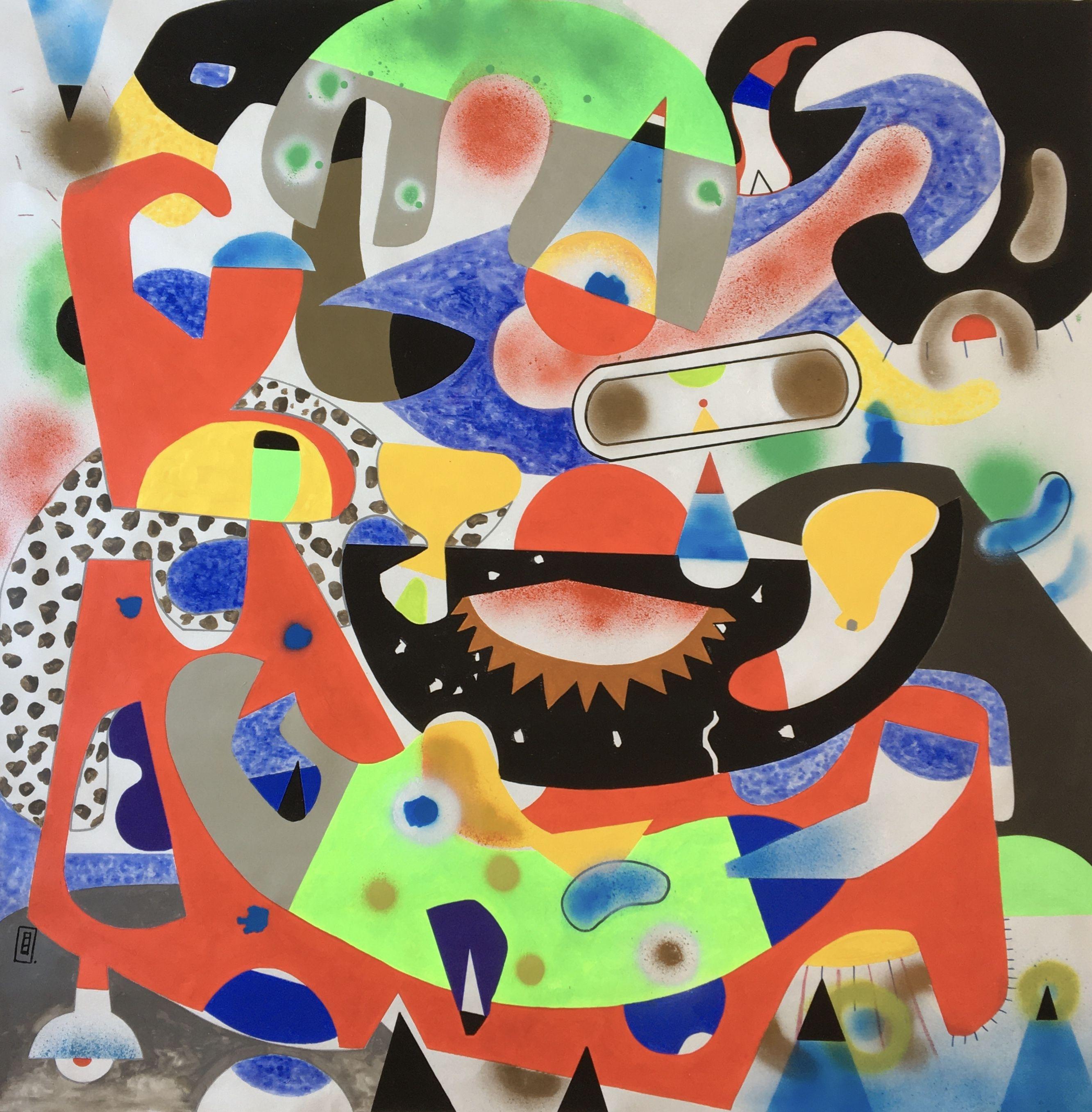 Space traveler, Painting, Acrylic on Canvas - Art by Frantisek  Florian