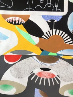Kosmisches Paradies, Malerei, Acryl auf Leinwand