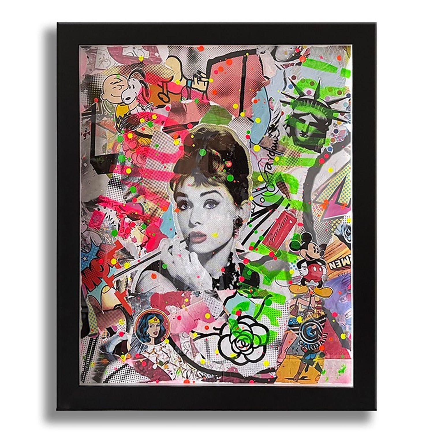 Liberty Audrey - Original Painting on Paper, Painting, Acrylic on Paper