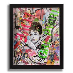 Liberty Audrey - Originalgemälde auf Papier, Gemälde, Acryl auf Papier