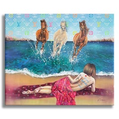 Draming - Original Painting on Canvas, Painting, Oil on Canvas