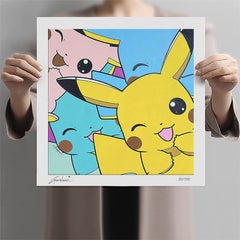 Smile Pikachu - Canvas - Limited Edition, Digital on Canvas