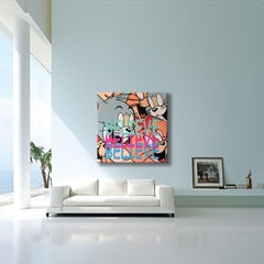 Tom & Jerry Believe - Limitierte Auflage auf Leinwand, Digital auf Leinwand