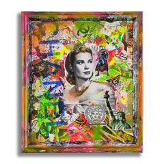 Grace Kelly Star, Gemälde, Acryl auf Leinwand