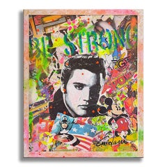 Elvis - Original Painting on Canvas, Painting, Acrylic on Canvas