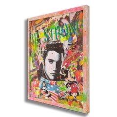 Elvis - Original Painting on Canvas, Painting, Acrylic on Canvas