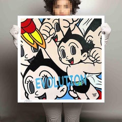 Astro Boy Evolution - Tela - Edizione limitata, Digitale su tela