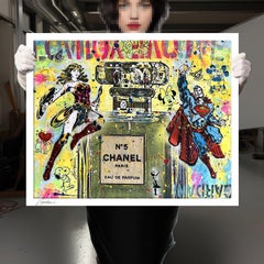 Donna di Parigi - Tela - Edizione limitata Giclee Prin, Digitale su tela