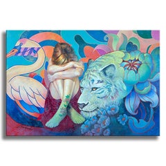 Whispers of the Wild - Original Painting on Canvas, Painting, Oil on Canvas