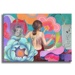 Art Class Beauty - Original Painting on Canvas, Painting, Oil on Canvas