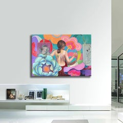 Art Class Beauty - Original Painting on Canvas, Painting, Oil on Canvas