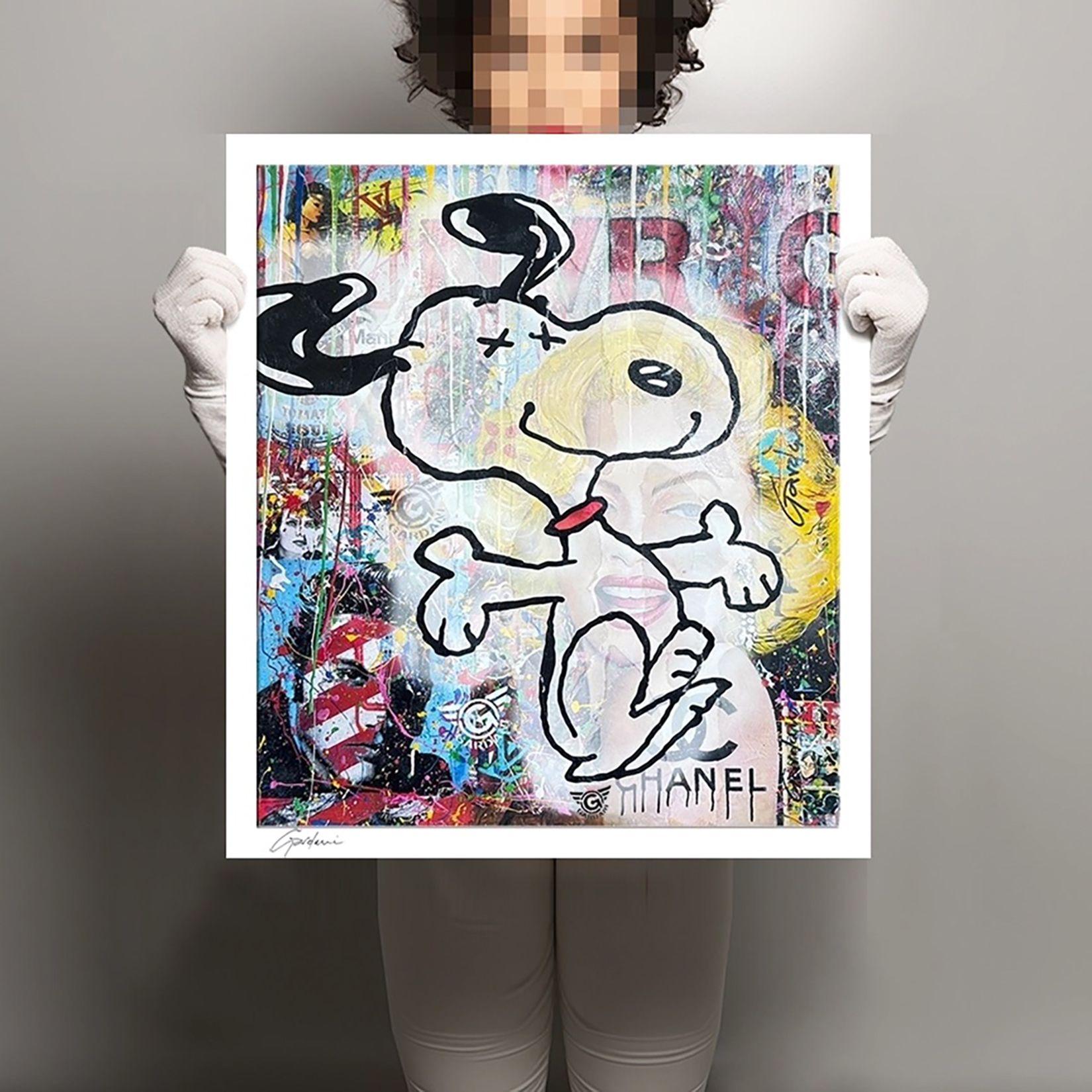Prueba a Snoopy - Lienzo - Edición limitada 28/100, Digital sobre lienzo - Art de Gardani Art