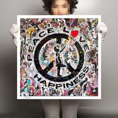 Peace Love H. - Canvas-Limited Edition 28/100, Digital on Canvas