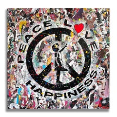 Peace Love H. - Canvas-Limited Edition 28/100, Digital on Canvas