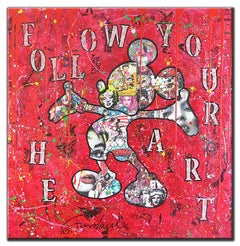 Follow your Heart - Canvas -Limited Edition 23/100, Digital on Canvas