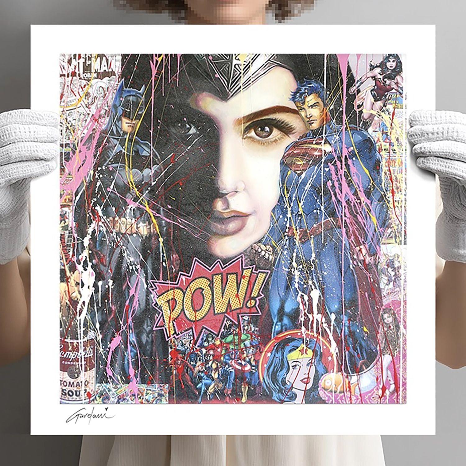 Batman Superman Belleza -Lienzo-Edición Limitada, Digital sobre Lienzo - Art de Gardani Art