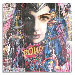 Batman Superman Beauty -Canvas-Limited Edition, Digital on Canvas
