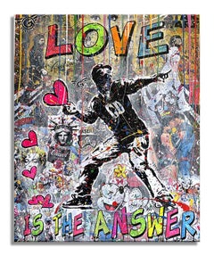 L'amour est la réponse -Tableau -Édition limitée 18/100, numérique sur toile