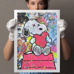 Snoopy Love More - Edizione limitata su carta 22/100, digitale su carta