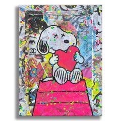 Snoopy Love More - Edizione limitata su carta 22/100, digitale su carta