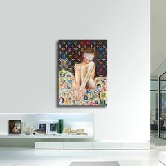 Loving Garden - Original Painting on Canvas, Painting, Oil on Canvas