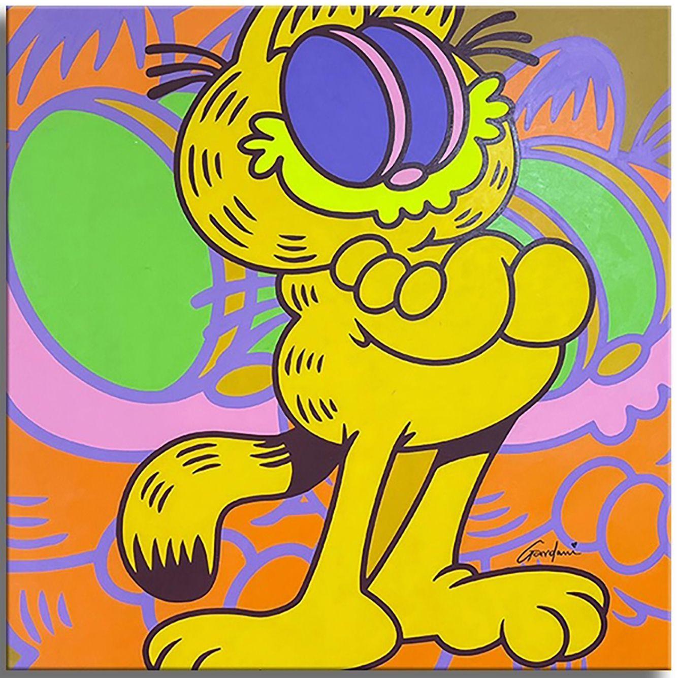 Garfield Best - Pintura Original sobre Cavas, Pintura, Acrílico sobre lienzo - Art de Gardani Art