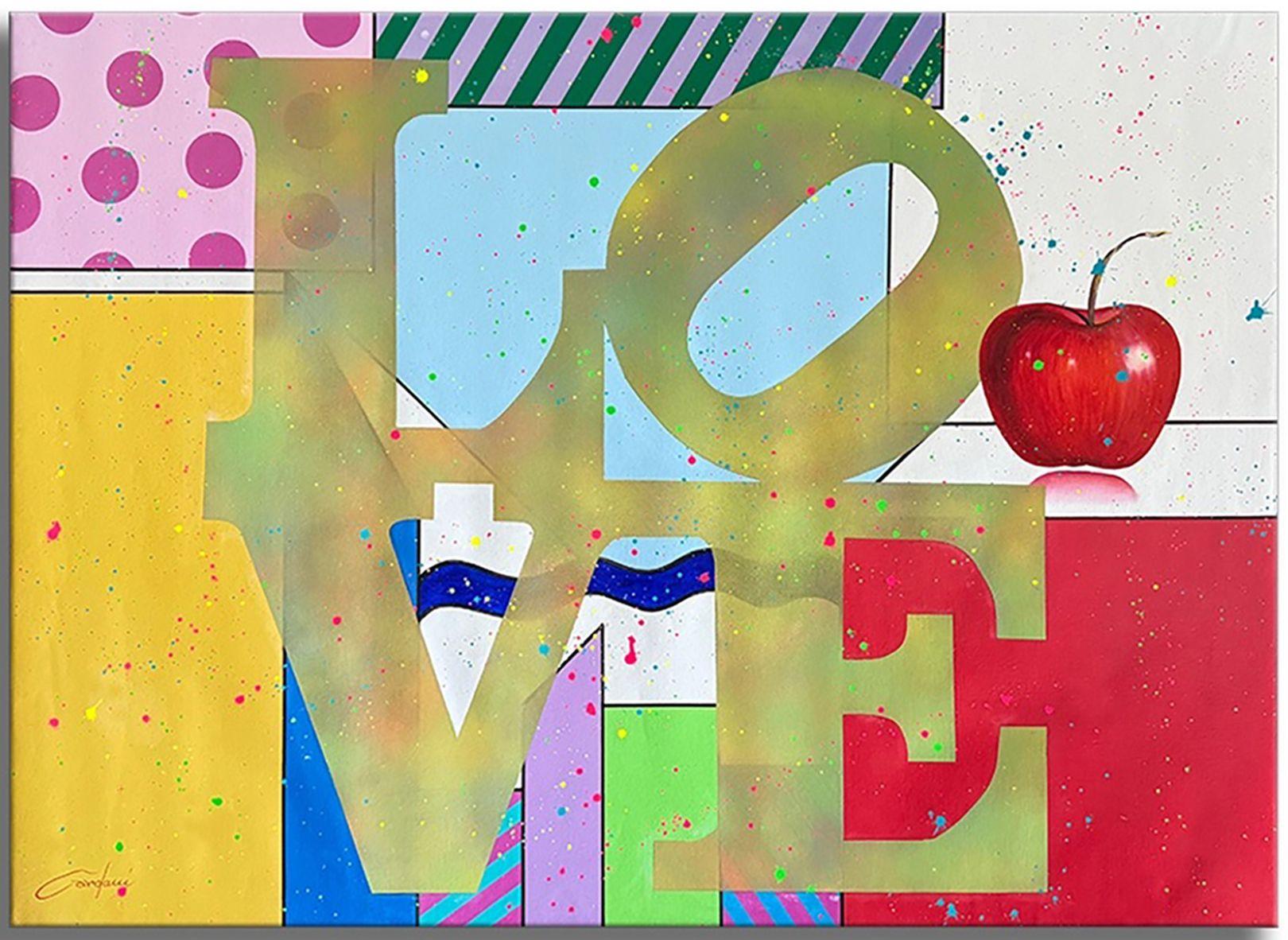 A Metropolis of the Love, Painting, Acrylic on Canvas - Art by Gardani Art