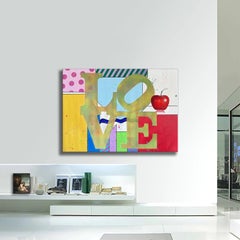 A Metropolis of the Love, Painting, Acrylic on Canvas