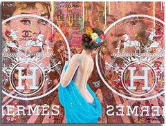 Erfolg Hermes - Originalgemälde auf Leinwand, Gemälde, Acryl auf Leinwand