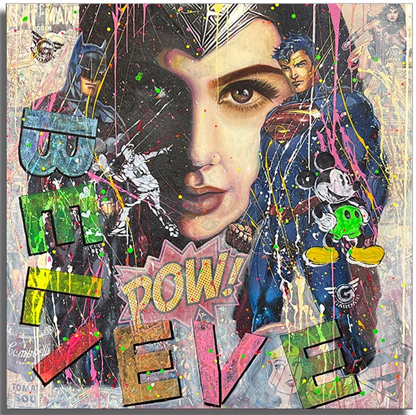 Wonder Woman Super, Pintura, Acrílico sobre lienzo