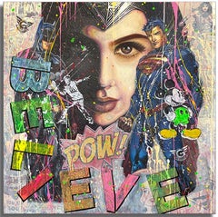 Wonder Woman Super, Painting, Acrylic on Canvas