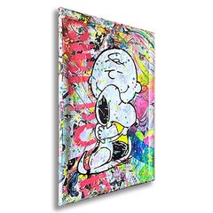 Snoopy True Friends, Painting, Acrylic on Canvas