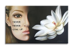 Never GiveUp - Original Painting on Canvas, Painting, Oil on Canvas