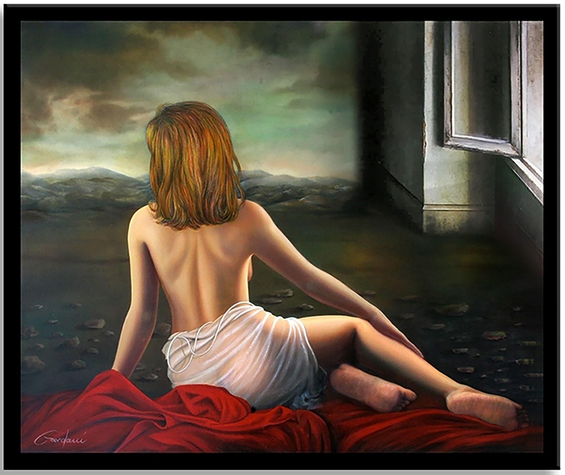 Beneath the Moonlit, Painting, Oil on Canvas