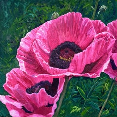 A moment in pink, Painting, Oil on Canvas