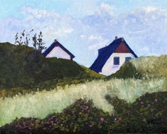 Between grass and roses, Painting, Oil on Canvas
