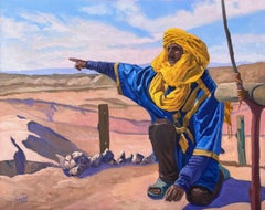Nomade berbero, Pittura, Olio su tela