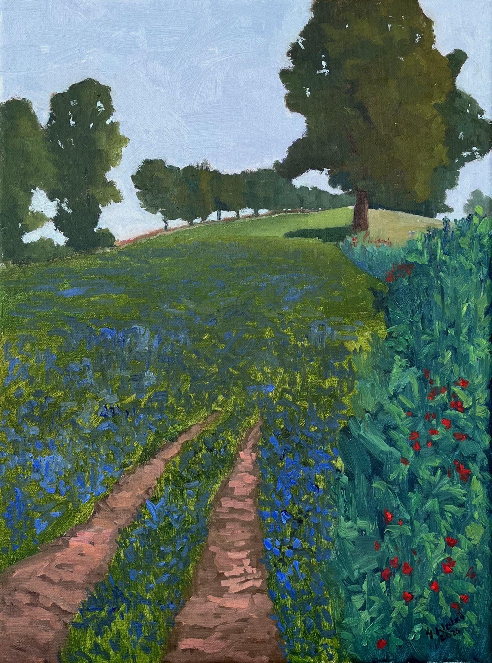 It draws me into the distance, Painting, Oil on Canvas