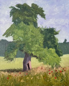 Albero ai margini del campo di Klopotowo, Pittura, Olio su tela