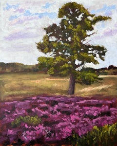 Nestled on heath, Painting, Oil on MDF Panel