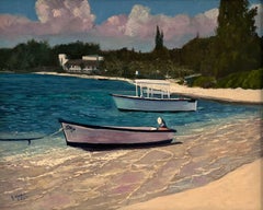 Une place au soleil, peinture, huile sur toile