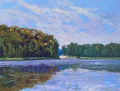 AUTUMN IS COMING TO LAKE WOLGAST, Painting, Oil on Canvas