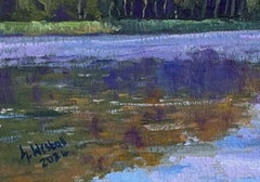 AUTUMN IS COMING TO LAKE WOLGAST, Painting, Oil on Canvas